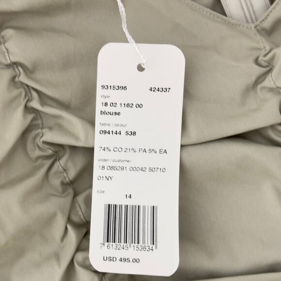 NWTs Akris Punto Ruched Sleeveless Blouse (14) - Picture 10 of 10